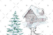 Winter Fairytale Cliparts, an Illustration by Phantasia Design (Thumbnail 7 of 8)