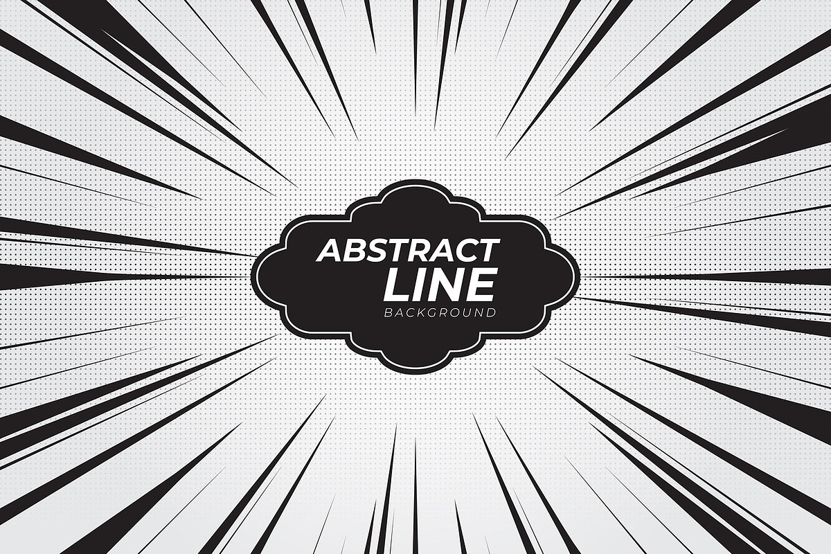100 Comic Speed Line Vector Design, a Background Graphic by MRI STUDIO (Photo 4 of 28)