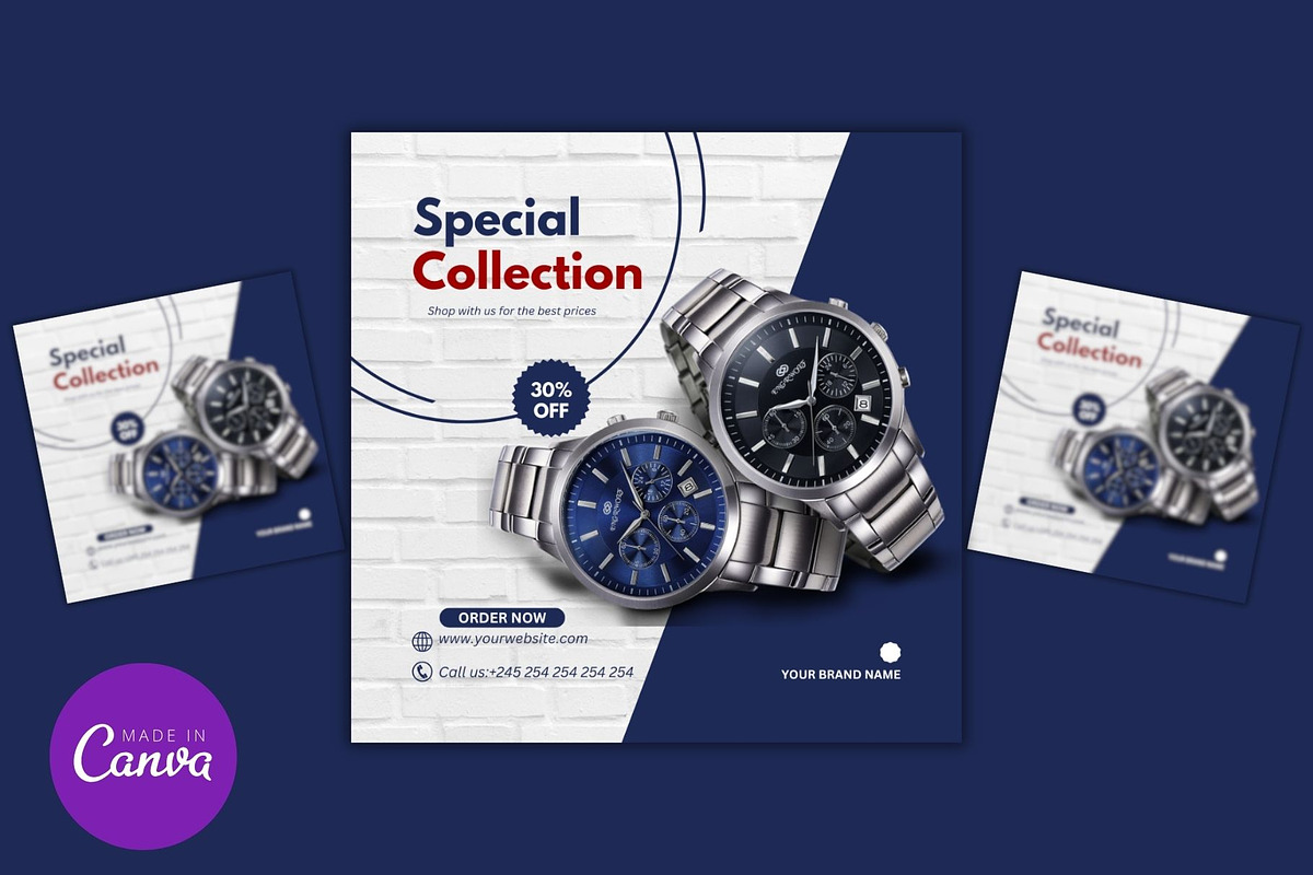 Editable Watch Collection Template