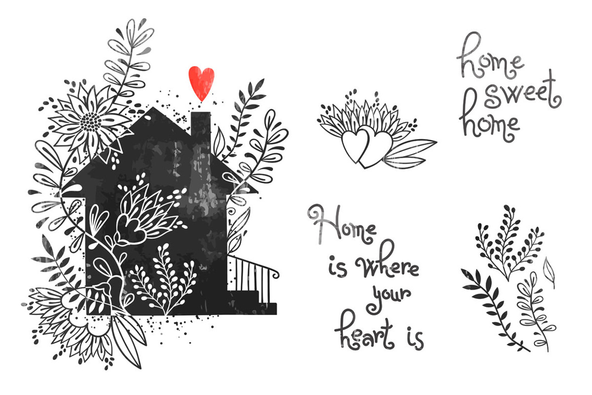 Home Sweet Home, a Decorative Illustration by Baksiabat (Photo 2 of 4)