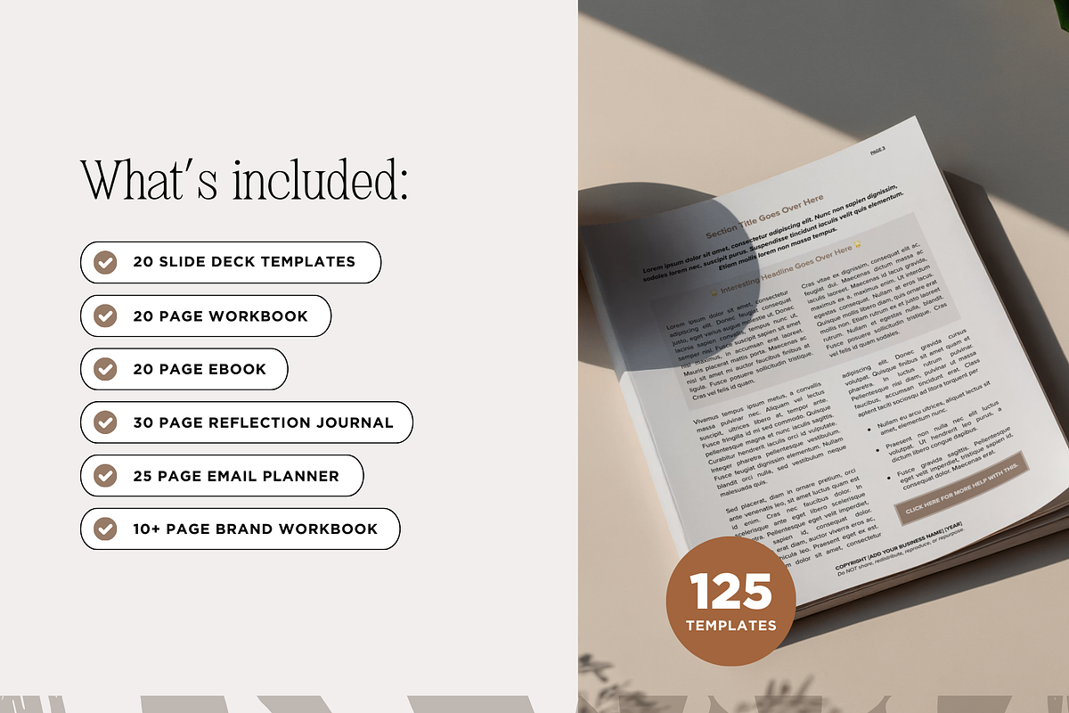 Google Docs template bundle, a Marketing Template by Our Polished Pages (Photo 2 of 9)