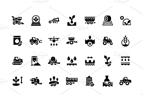 Set Icons Of Agriculture