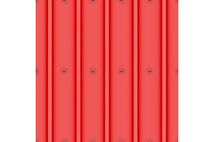 Metal roof with nails seamless