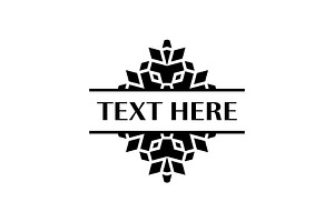 Ornate Tribal Pattern Frame template