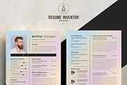 Editable Resume with Icons & Section, a Resume Template by ResumeInventor (Thumbnail 2 of 6)