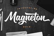 Magneton Bold, a Script Font by Mika Melvas (Thumbnail 1 of 13)