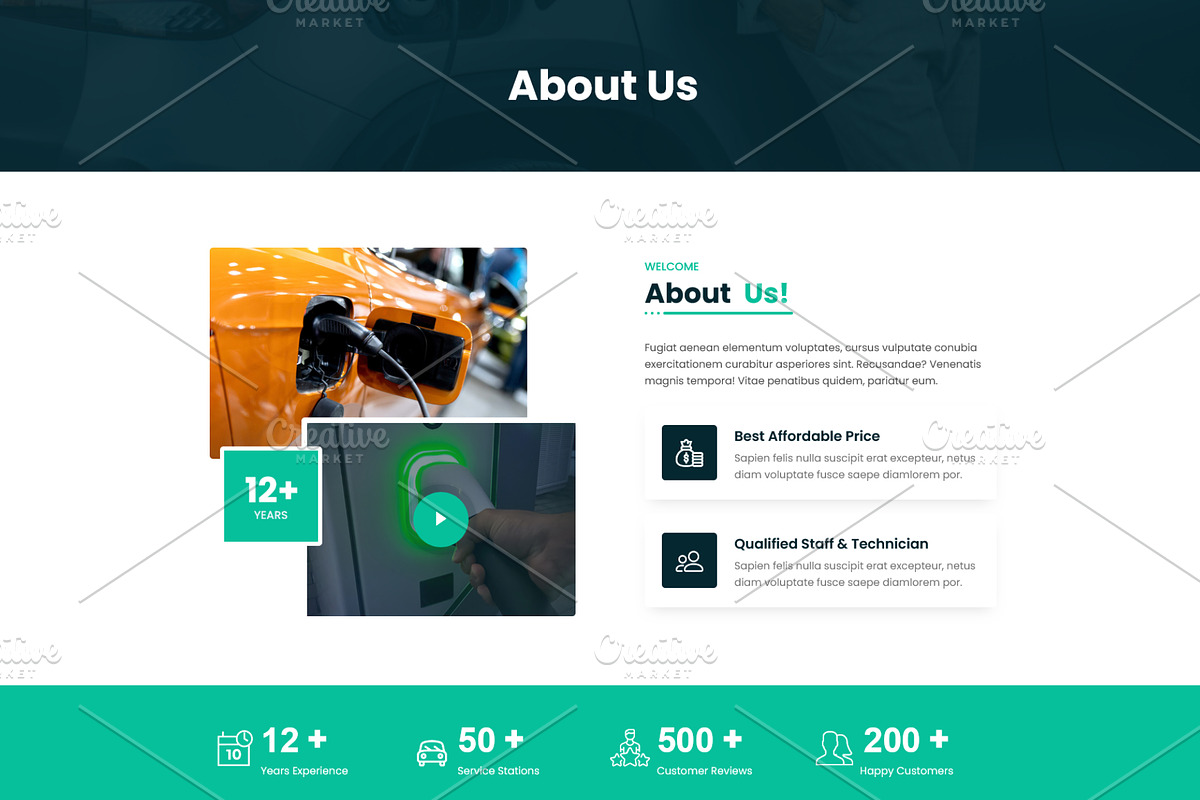 Electric Vehicle & Charging Station, a WordPress Template by HasnainDEV (Photo 2 of 7)