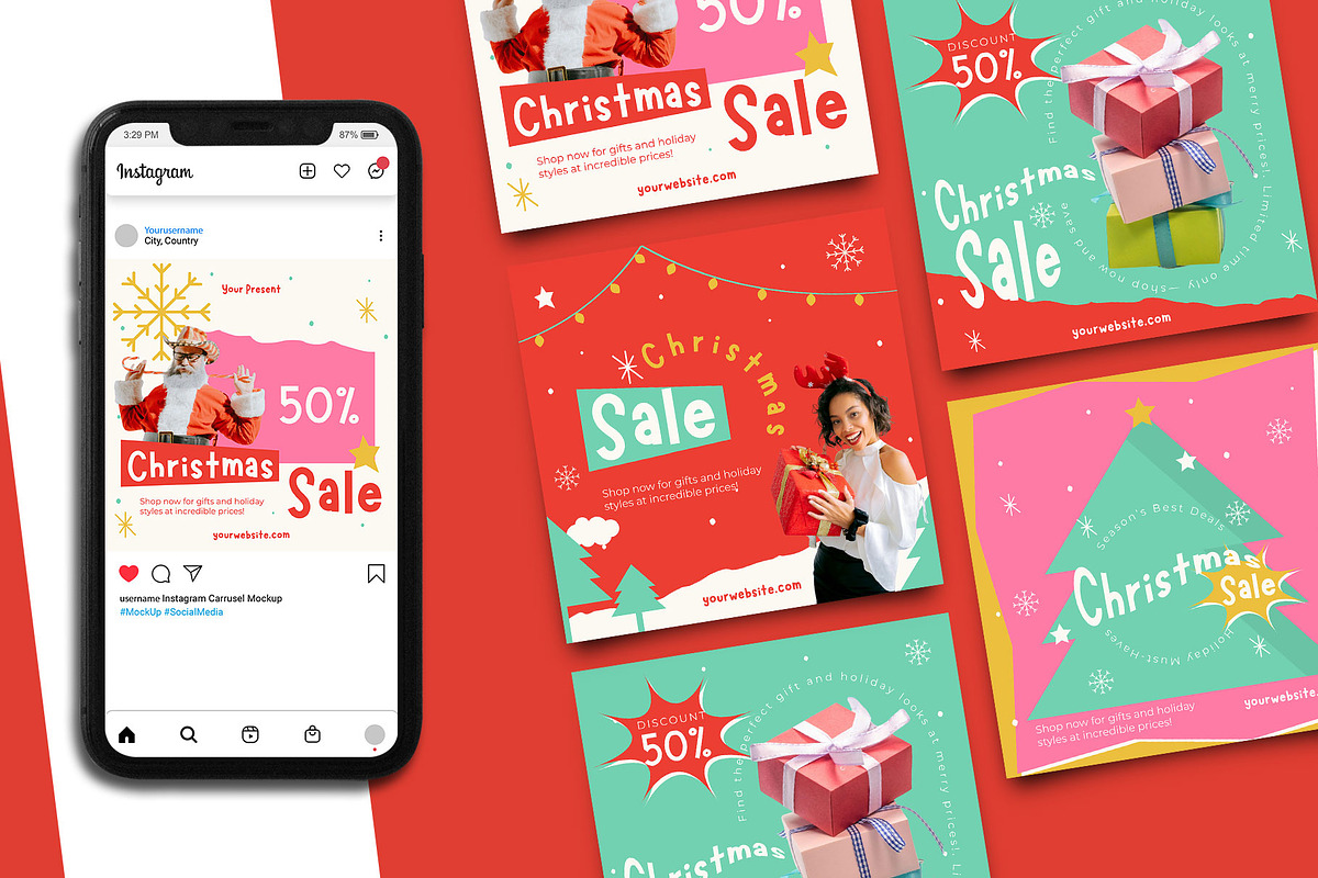 Christmas Sale Instagram Post, a Social Media Template by Artnivora.Std (Photo 2 of 2)