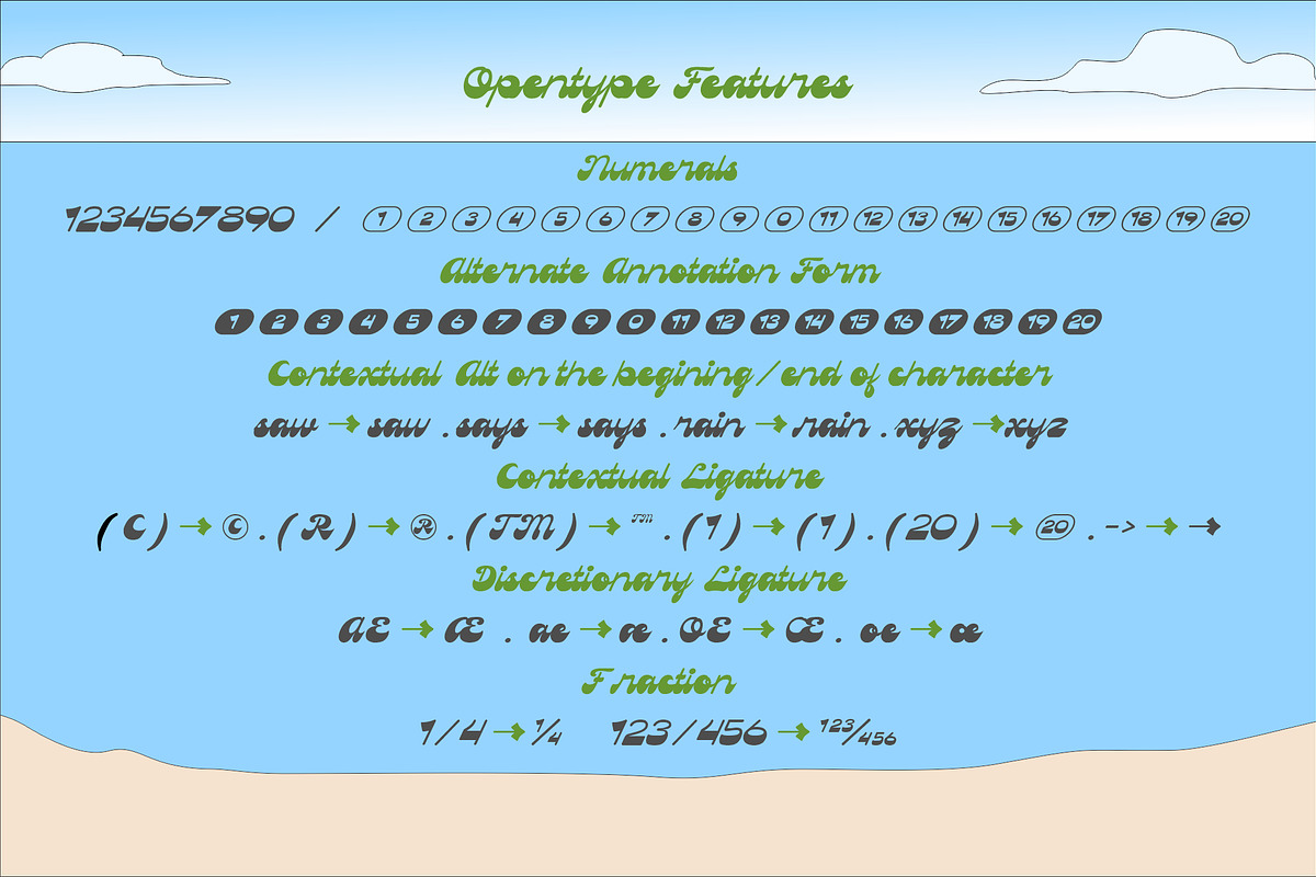 Beachvibes Script Font, a Script Font by Brainware Graphic (Photo 4 of 8)