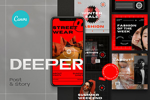 Deeper - Canva Social Media Pack