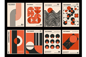 Artworks posters inspired postmodern