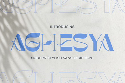 Aghesya Font Modern Stylish