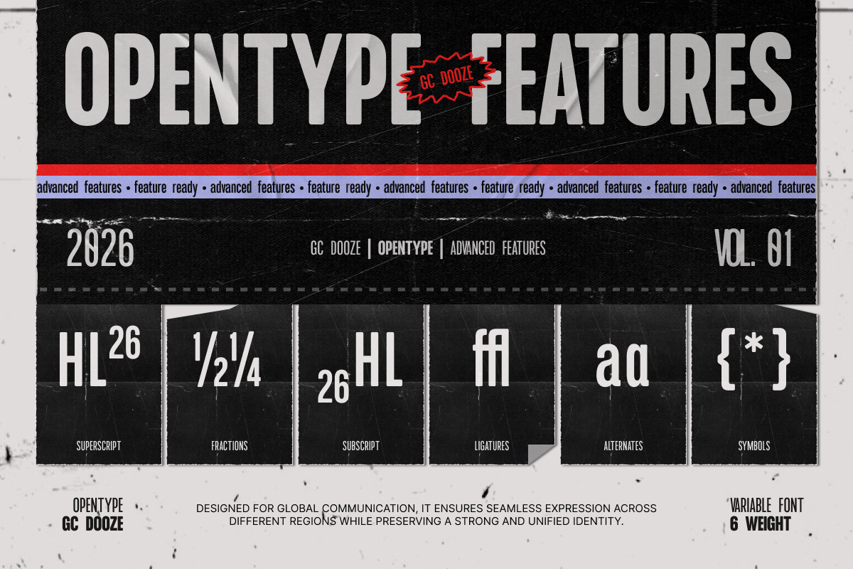 GC Dooze - Display Condensed Sans, a Sans Serif Font by Glyphonic (Photo 9 of 15)