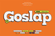 TBJ Goslap Slab Font Family, a Slab Serif Font by Taboja Studio (Thumbnail 1 of 21)
