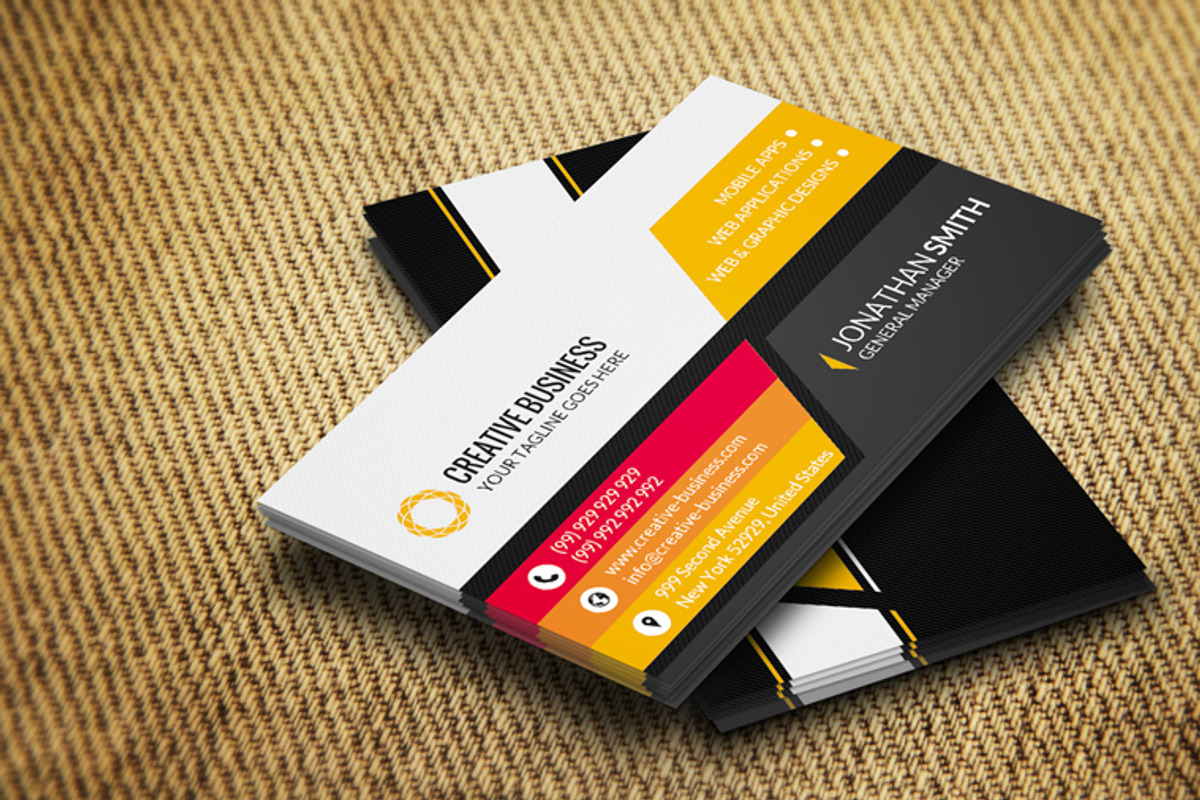 Corporate Business Card CM076, a Business Card Template by annozio (Photo 3 of 4)