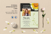 Funeral Announcement V03, a Card Template by Template Shop (Thumbnail 1 of 3)