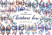 Iridescent Christmas bow, an Illustration by CreationArt (Thumbnail 1 of 6)
