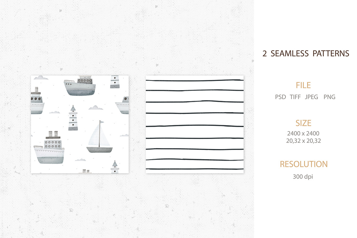Sea Ship, a Pattern Graphic by AnnieArt (Photo 2 of 4)