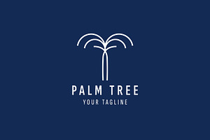 Palm tree logo icon illustration, a Branding & Logo Template by Dyn Studio