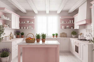Provence-style kitchen interior, a Food & Drink Photo by Volff