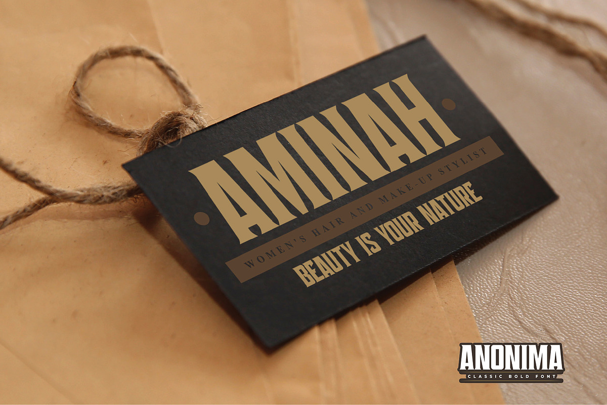 ANONIMA - Classic Bold Font, a Sans Serif Font by Gassstype (Photo 2 of 10)