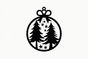 Christmas Ornament Laser Cut Design, a Graphic by balal (Thumbnail 2 of 16)