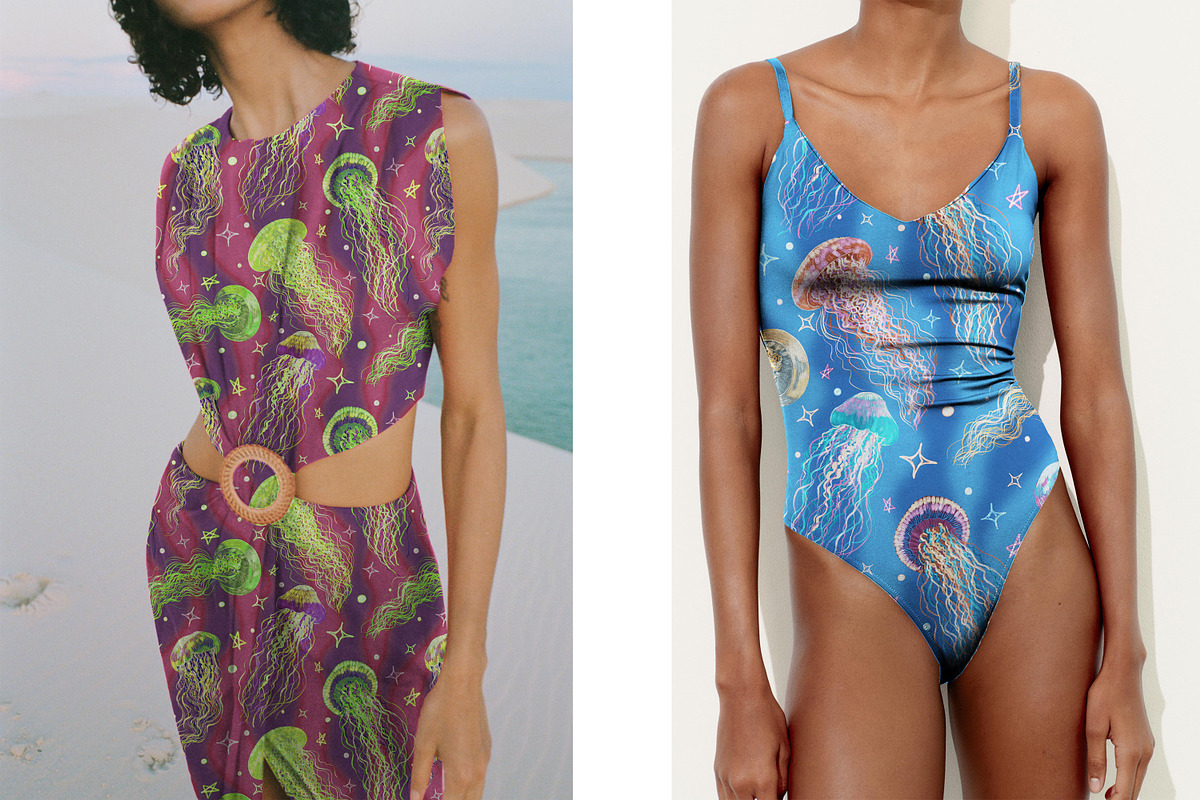 Jellyfish, a Pattern Graphic by Andre_Eva (Photo 2 of 8)