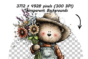 Valentine Farm Garden Animal Clipart, a Graphic by one-touch (Thumbnail 14 of 18)