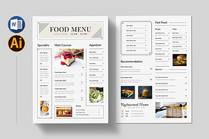 Food Menu, a Flyer Template by Pixelpick