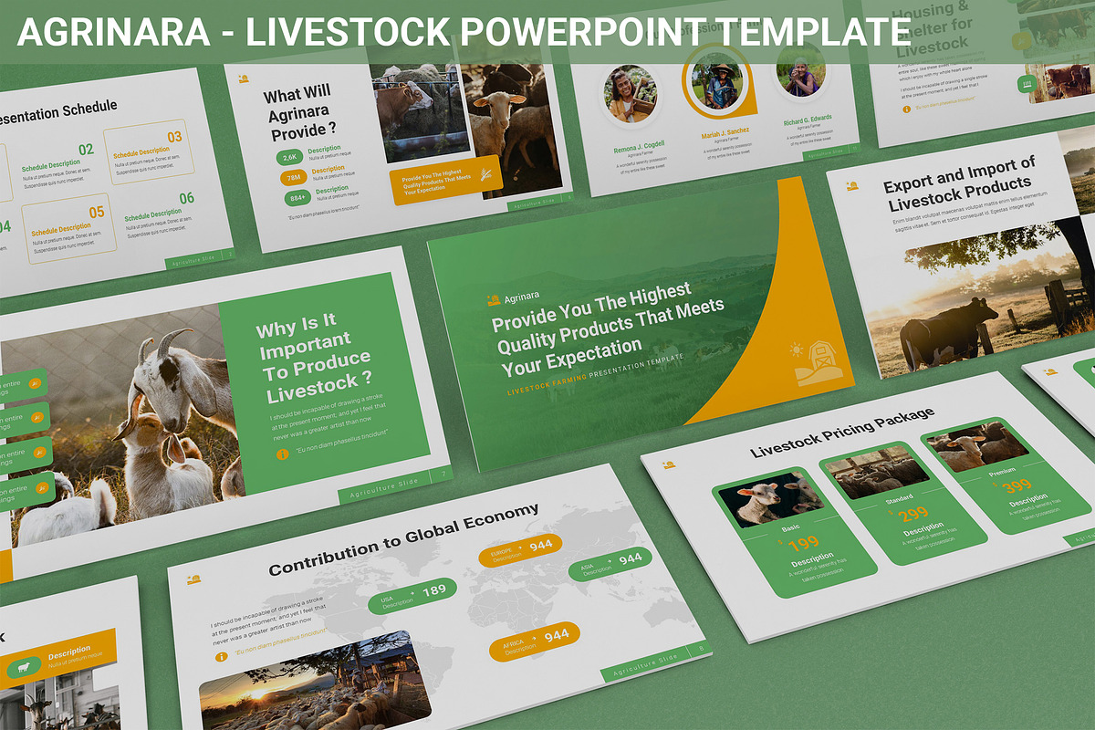 Agrinara - Livestock Powerpoint, a Presentation Template by SlideFactory (Photo 1 of 4)