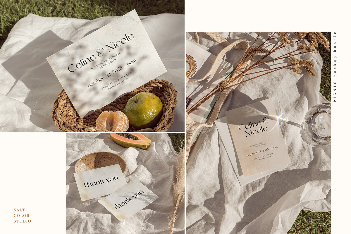 Picnic Photo Mockup Bundle, a Household Mockup by Salt Color Studio (Photo 4 of 16)