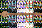 SCRIBBLE ink seamless folk patterns, a Pattern Graphic by Futurel (Thumbnail 1 of 5)