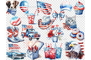 Patriotic Clipart Bundle, a Person Illustration by GlamArtZhanna (Thumbnail 5 of 6)
