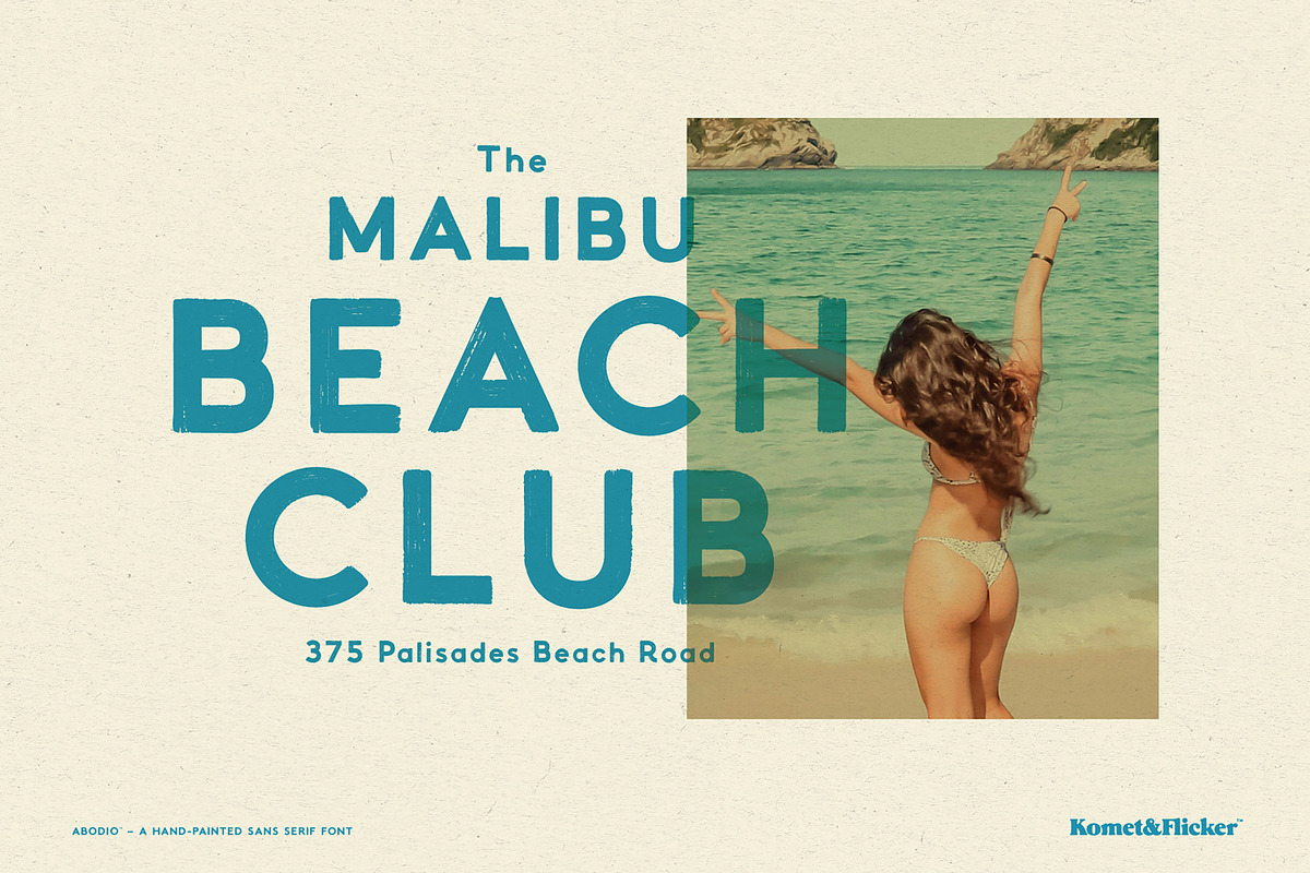Abodio - A Hand-Painted Font, a Sans Serif Font by Komet & Flicker (Photo 8 of 14)