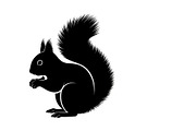 Squirrel Silhouette Vector Bundle, an Illustration by yasushie (Thumbnail 17 of 48)