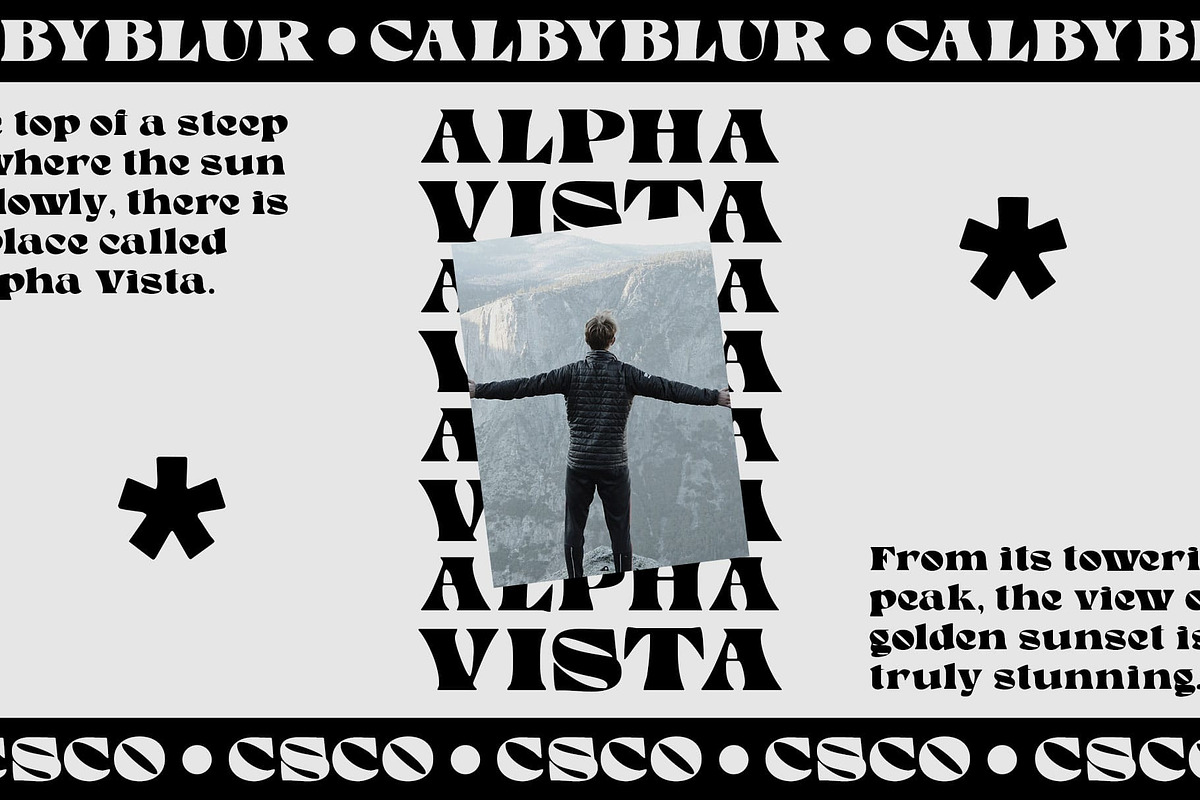 Calby Blur, a Serif Font by Craft Supply Co. (Photo 3 of 8)