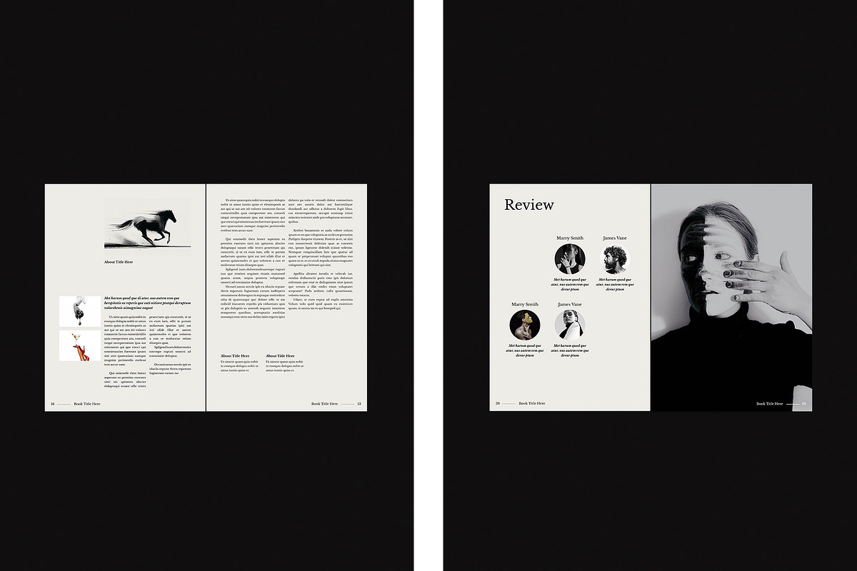 Book Title Layout Design Template, a Brochure Template by TemplateFolio-Shop (Photo 15 of 19)