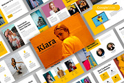 Kiara–Fashion Google Slide Template, a Presentation Template by kreatifreya (Thumbnail 1 of 5)