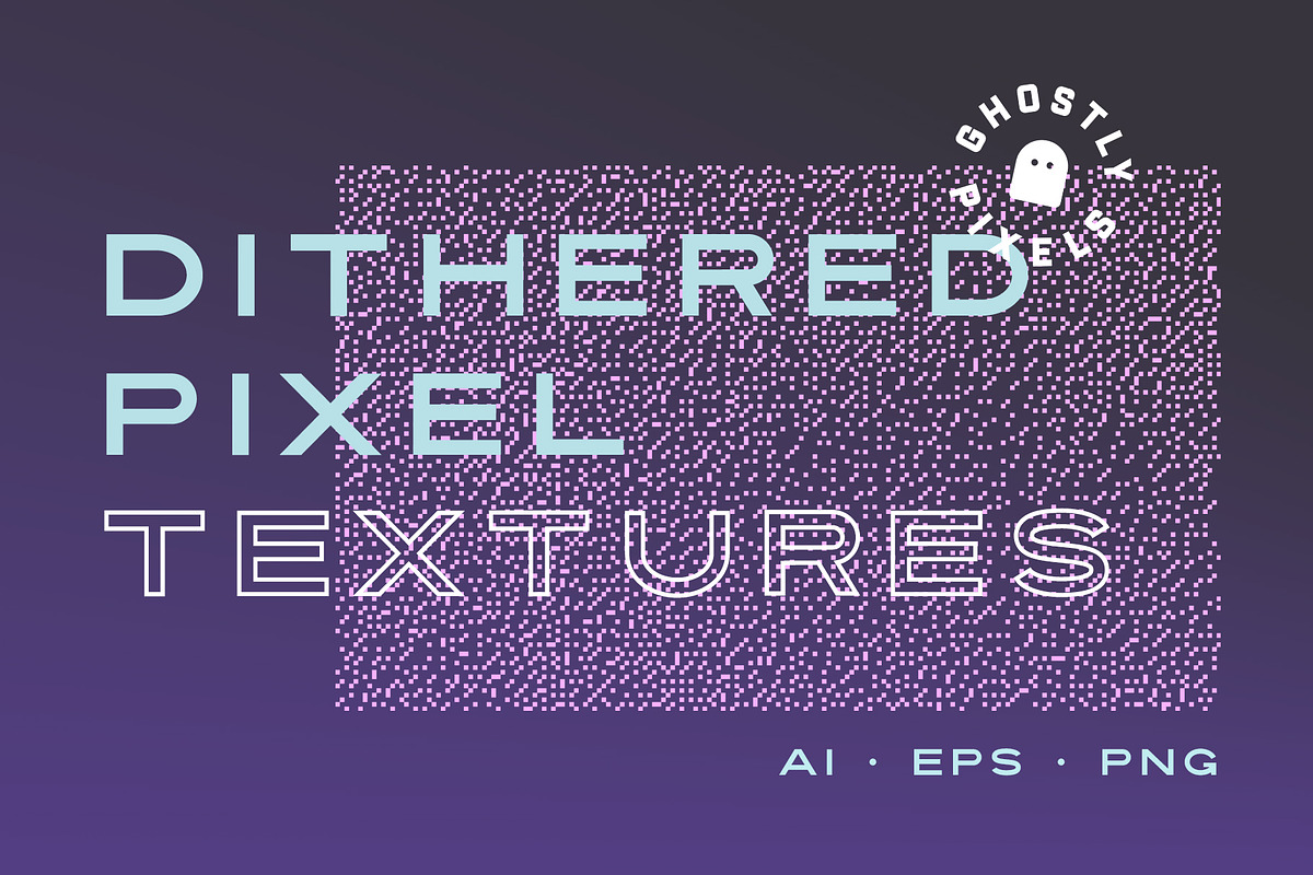 Dithered Pixel Textures, a Texture Graphic by GhostlyPixels (Photo 1 of 12)