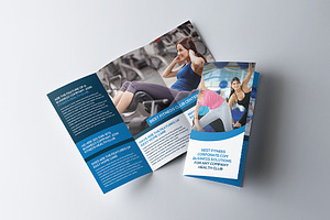 Fitness And Gym Tri-Fold Brochure