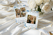Dusty Blue Floral Graduation Invite, an Invitation Template by MockupWizard (Thumbnail 2 of 3)