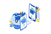 Money Transfer concept, a Technology Illustration by Good Studio (Thumbnail 2 of 3)