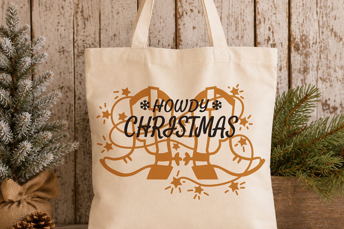 Cowboy Christmas SVG Bundle, Howdy, a Seasonal Illustration by TanchaArt (Photo 5 of 9)
