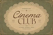 Cinema Club, a Script Font by StudioRhd (Thumbnail 9 of 9)