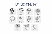 Retro Spring | Symbols Fonts, a Symbol Font by Sirinart (Thumbnail 6 of 12)