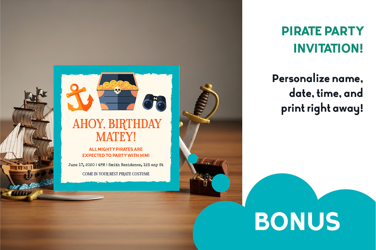 Pirate Adventure Design Kit, a Person Illustration by Lettering_Logo (Photo 5 of 6)