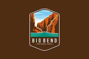 Big Bend National Park Emblem Logo