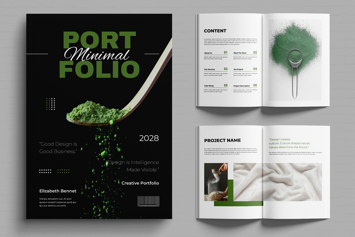 Minimal Portfolio Design Layout | Creative Market