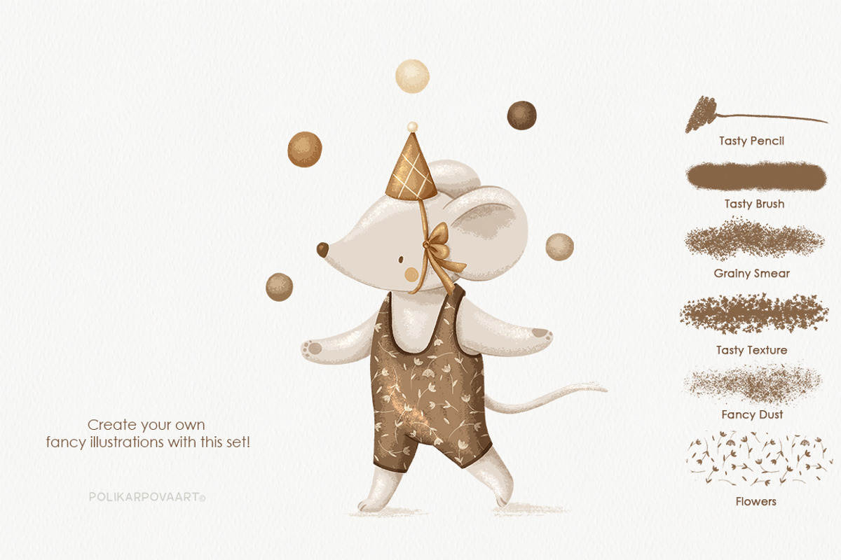 Tasty Brushes & Canvas for Procreate, a Brush Add-On by polikarpovaart (Photo 8 of 13)