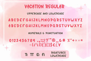 Vacation Font Display Font